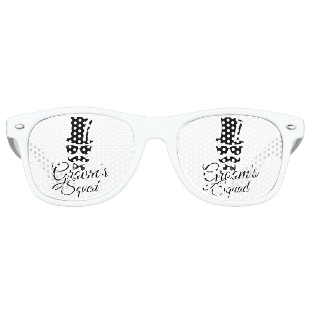 Groom's squad retro sunglasses (Front)