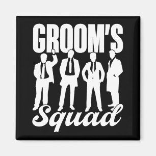 Groom's Squad Team Bride Groom Party Bachelor  Magnet