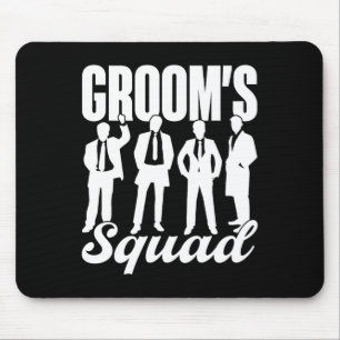 Groom's Squad Team Bride Groom Party Bachelor Mouse Pad
