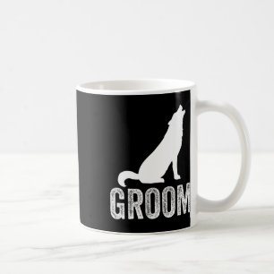 Grooms Wolf Bachelor Wedding Groomsmen Team Party Coffee Mug