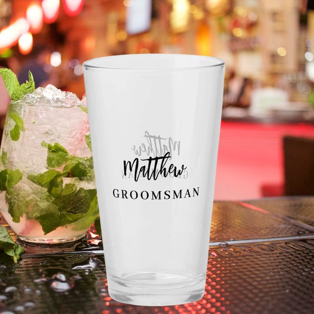 Groomsman bachelor party glass (Creator Uploaded)