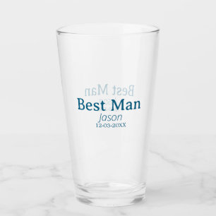 groomsman bachelorette party add name modern simpl glass