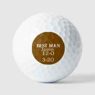groomsman bachelorette party add name modern simpl golf balls