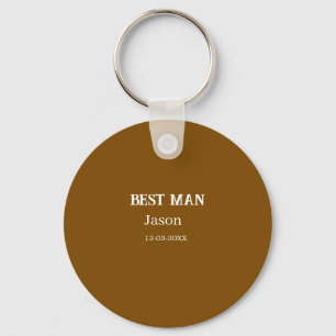 groomsman bachelorette party add name modern simpl key ring