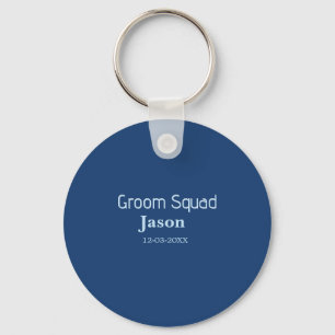 groomsman bachelorette party add name modern simpl key ring