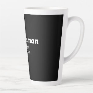 groomsman bachelorette party add name modern simpl latte mug