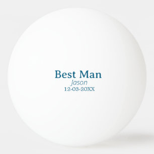 groomsman bachelorette party add name modern simpl ping pong ball