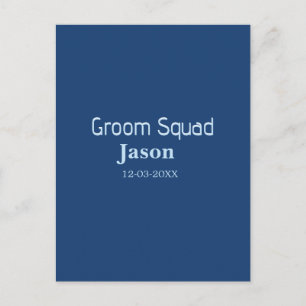 groomsman bachelorette party add name modern simpl postcard
