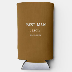 groomsman bachelorette party add name modern simpl seltzer can cooler