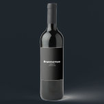 groomsman bachelorette party add name modern simpl wine label<br><div class="desc">design</div>