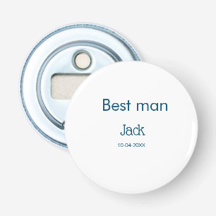 groomsman best man add name text bachelorette bottle opener