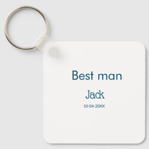 groomsman best man add name text bachelorette key ring