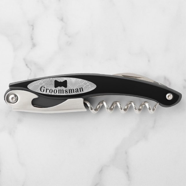 Groomsman/Best Man Bridal Party Gift Corkscrew (Front)