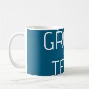 groomsman bold groom team grey blue white bachelor coffee mug