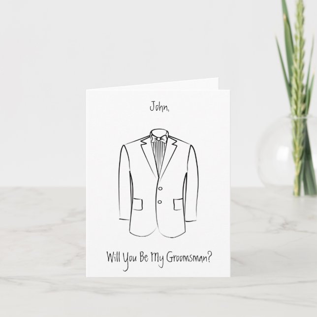 Groomsman card (Front)