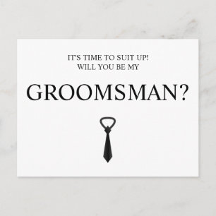 Groomsman Card, Groomsmen & Best Man Proposal, Postcard