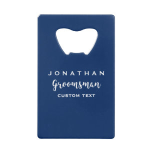 Groomsman Custom Wedding Favour Modern Monogram