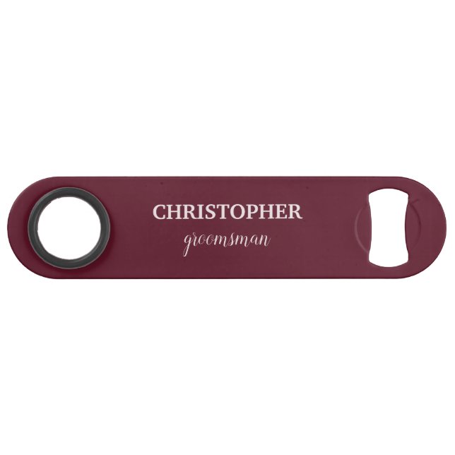 Groomsman Gift Personalised  Monogram Wedding (Front (Horizontal))