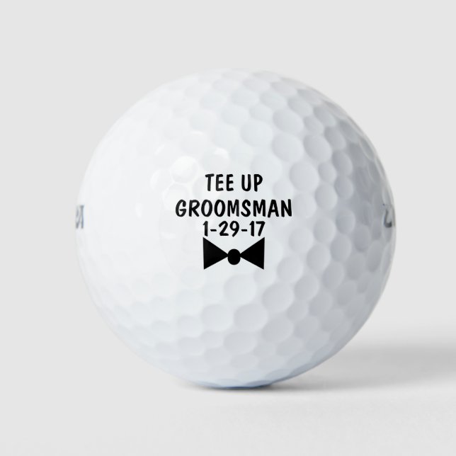 Groomsman Golf Ball Invite (Front)