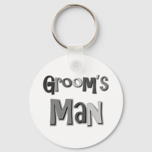 Groomsman Grey Key Ring