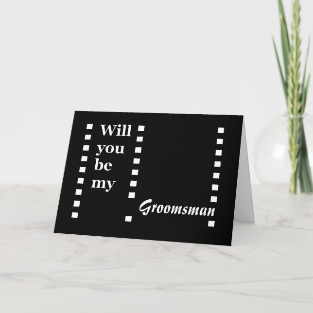 Groomsman Invitation - Funny - Customisable (Front)