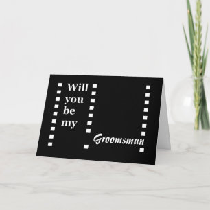 Groomsman Invitation - Funny - Customisable