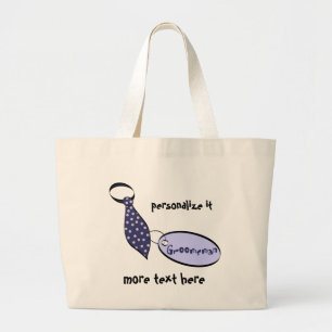 Groomsman Large Tote Bag