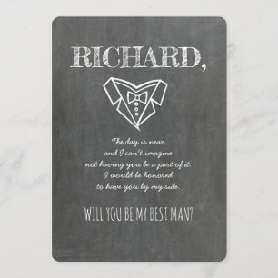 Groomsman or Best Man Proposal Invitation