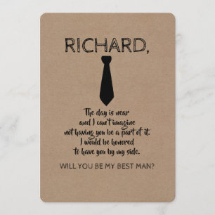 Groomsman or Best Man Proposal Invitation