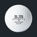 Groomsman Personalised Golf Balls<br><div class="desc">These golf balls are a perfect favour for the groomsmen in your wedding.  They will love that they are practical and useable.  They'd be great for your bachelor weekend.</div>
