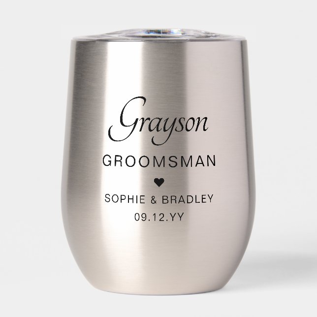 Groomsman Personalised Name Wedding Party (Front)