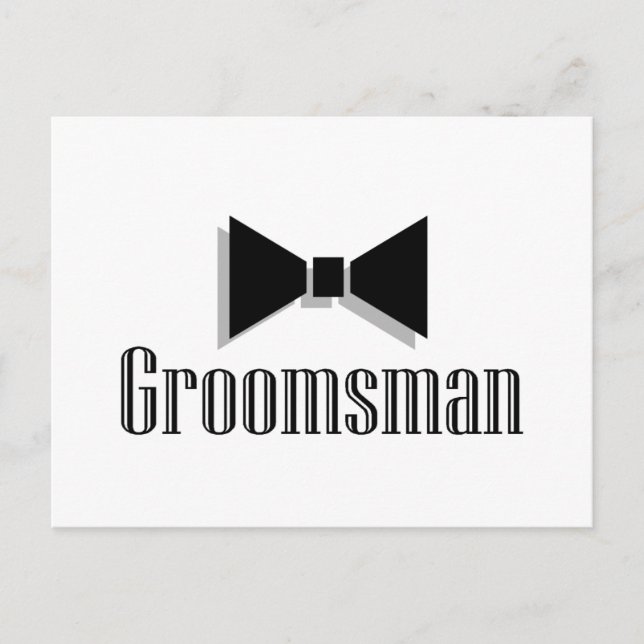 Groomsman Postcard (Front)