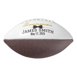Groomsman Proposal Football