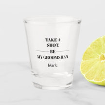Groomsman Proposal Funny Wedding Drink Idea 