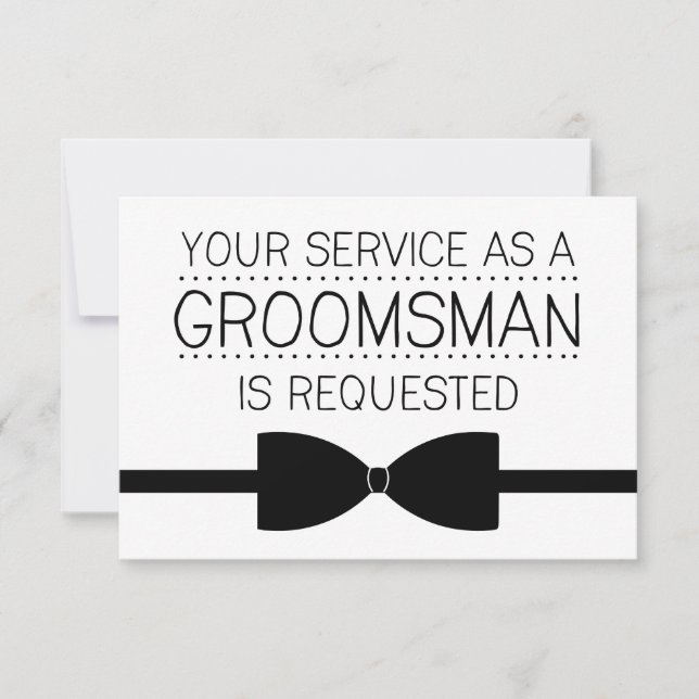Groomsman Request | Groomsmen Invitation (Front)