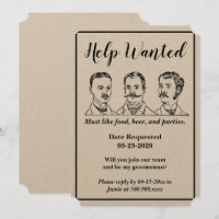 Groomsman Request Help Wanted Ad
