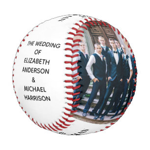 Groomsman Souvenir Personalised Photos Baseball