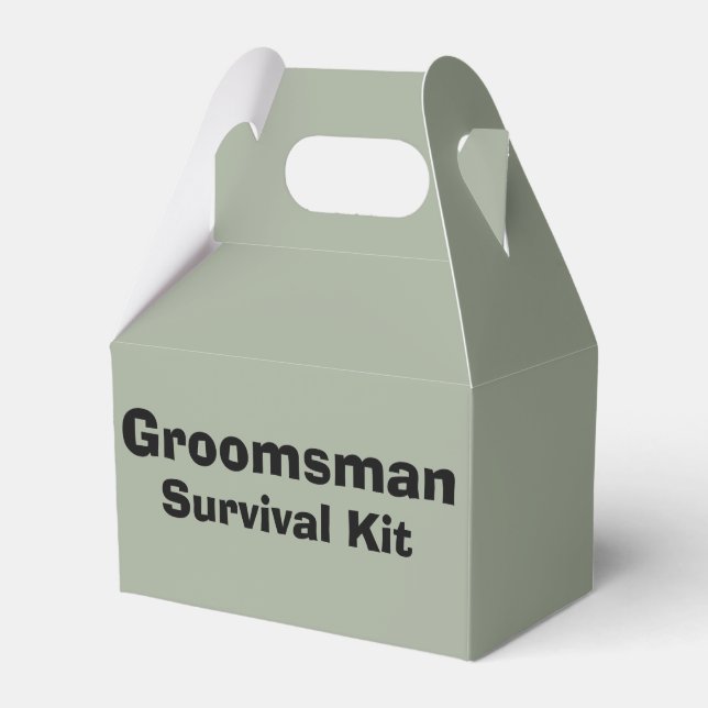 "Groomsman" Survival Kit Box (Front Side)