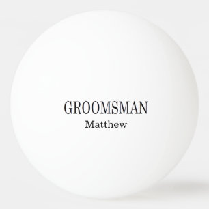 Groomsman Wedding Beer Pong Ping Pong Ball