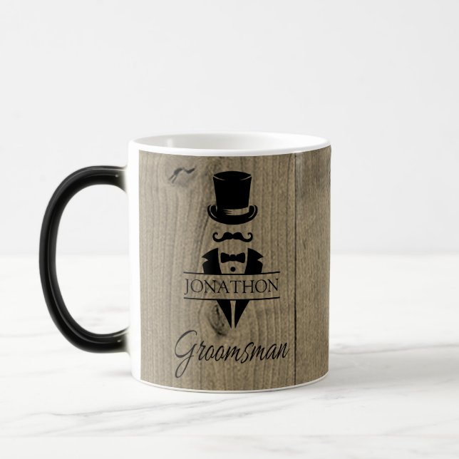 Groomsman Wedding Magic Mug (Left)