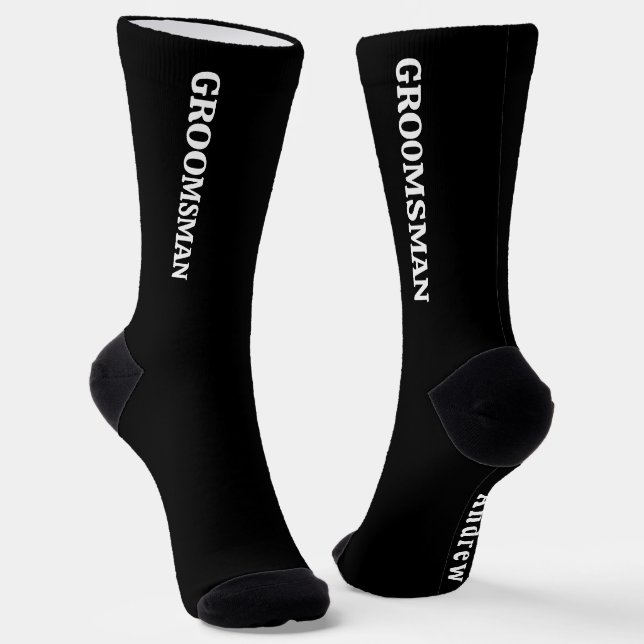 Groomsman Wedding Party Socks (Angled)