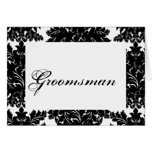 "Groomsman" Wedding Table Card