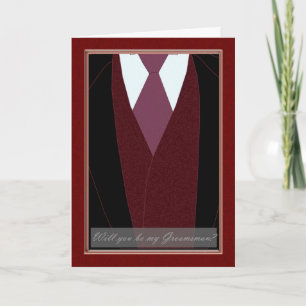 Groomsman, Will you be my Groomsman Invitation