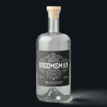 Groomsmen and Best Man Proposal Gift Liquor Liquor Bottle Label<br><div class="desc">Looking for the perfect gift for your best man and groomsmen? Get a for sure yes with this label - perfect to add to your liquor bottles. The Groomsmen and Best Man Proposal Gift Liquor Bottle Label is sure to be a hit with the fellas!</div>