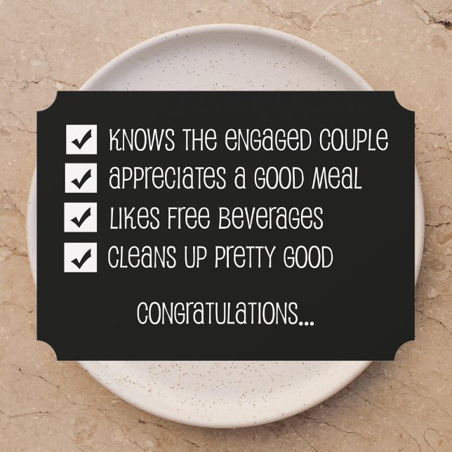 Groomsmen Funny Checklist Invitation (Creator Uploaded)