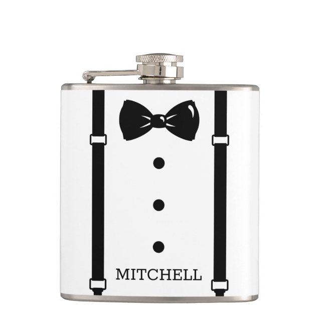 Groomsmen Gift Flask Personalised Gift (Front)