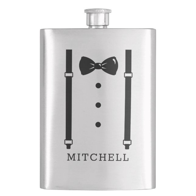 Groomsmen Gift Flask Personalised Gift (Front)