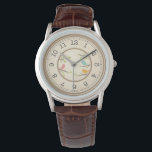 Groomsmen Gift Vintage Watch - Classic Brown Leath<br><div class="desc">Show your appreciation with a gift that stands the test of time. This Groomsmen's vintage-inspired watch features a sophisticated embossed brown leather strap and a clean, antique-style dial. It serves as a perfect commemorative timepiece for your wedding party, blending traditional masculine style with a touch of nostalgia. Whether worn for...</div>