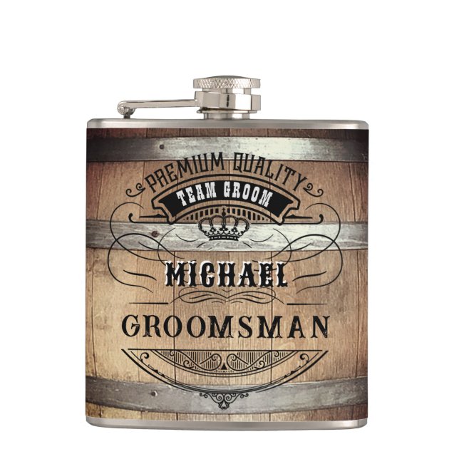 Groomsmen Gifts Hip Flask (Front)
