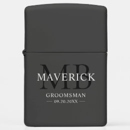 Groomsmen Gifts - Monogram Wedding Favours Best Ma